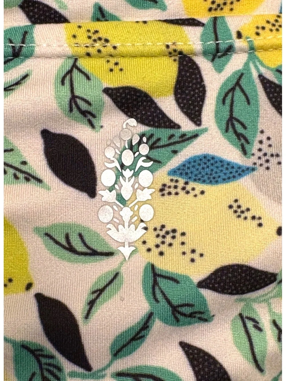 Free People Movement Women's Floral Yellow Lemon Print Skort with Lace Detail